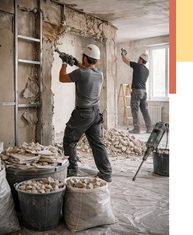 Демонтажные работы в Туймазах от 2751 руб. — услуги и цена под ключ | ОТДЕЛОЧНИК-Тмз