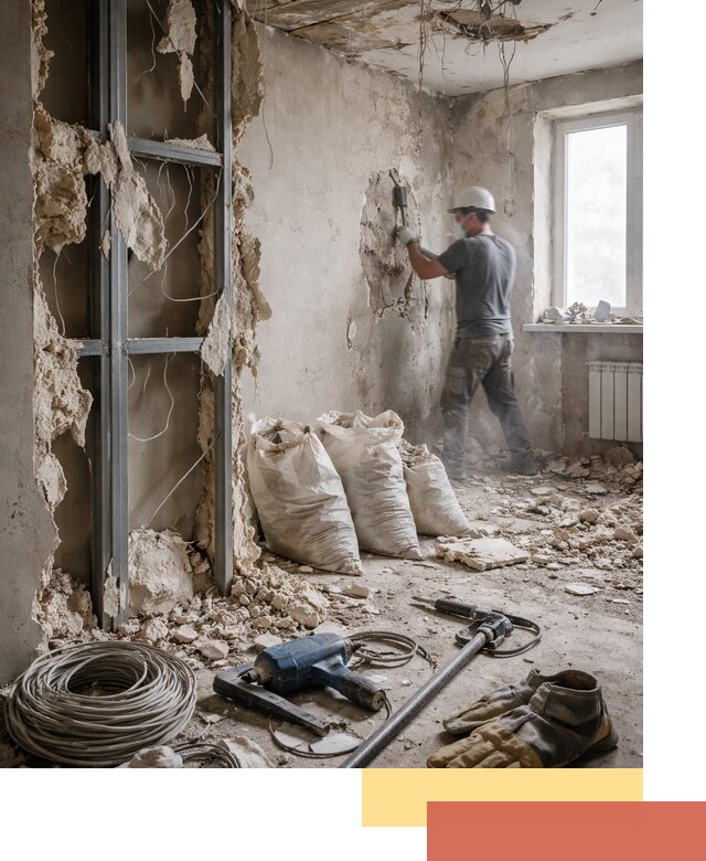 Профессиональный демонтаж зданий и конструкций в Туймазах