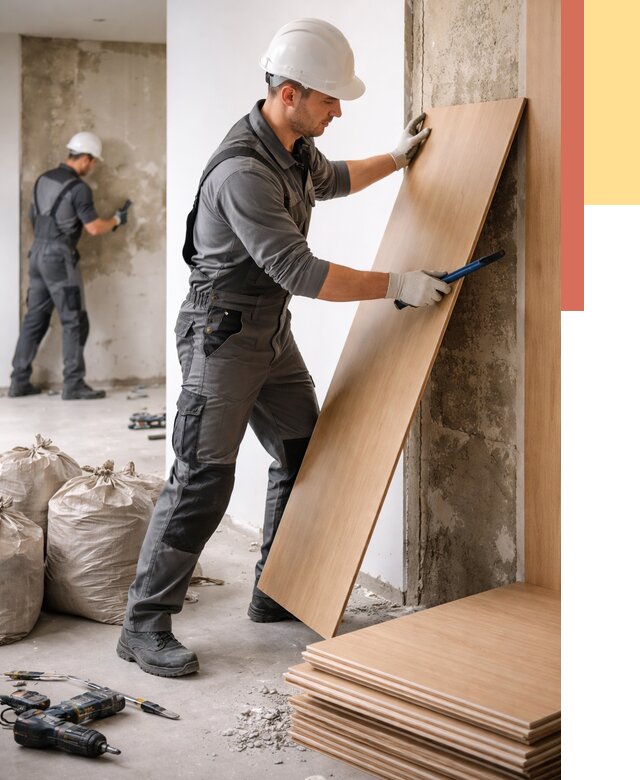 Демонтаж стеновых панелей в Туймазах от 3567 руб. за м² быстро и недорого | ОТДЕЛОЧНИК-Тмз