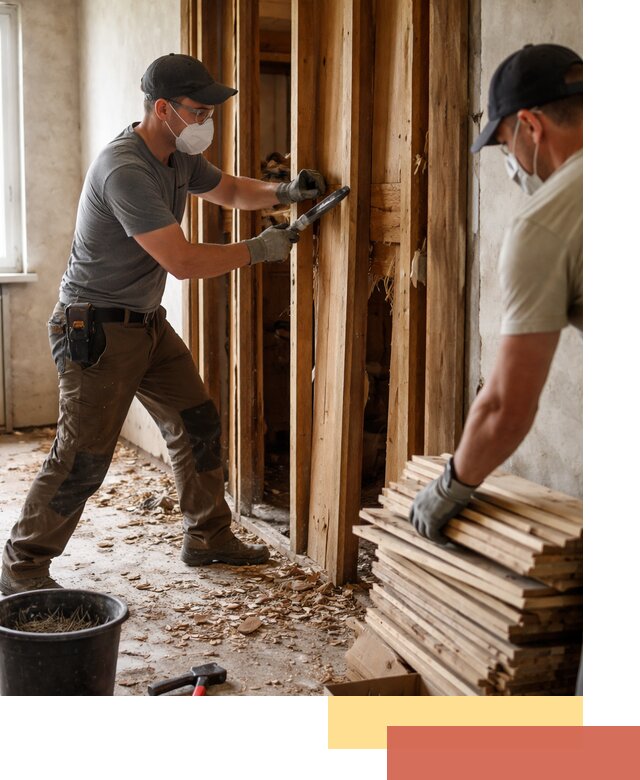 Демонтаж деревянных перегородок в Туймазах быстро и аккуратно