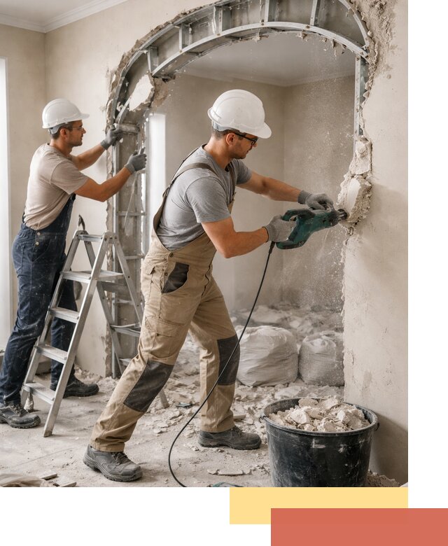 Демонтаж гипсокартонной арки в Туймазах быстро и аккуратно