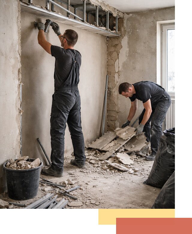 Демонтаж короба из гипсокартона в Туймазах быстро и аккуратно