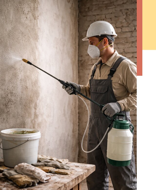 Антисептическая обработка стен в Туймазах от 1223 руб. — быстро и недорого | ОТДЕЛОЧНИК-Тмз