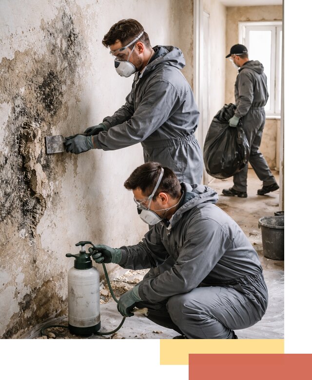 Удаление плесени со стен профессионально в Туймазах