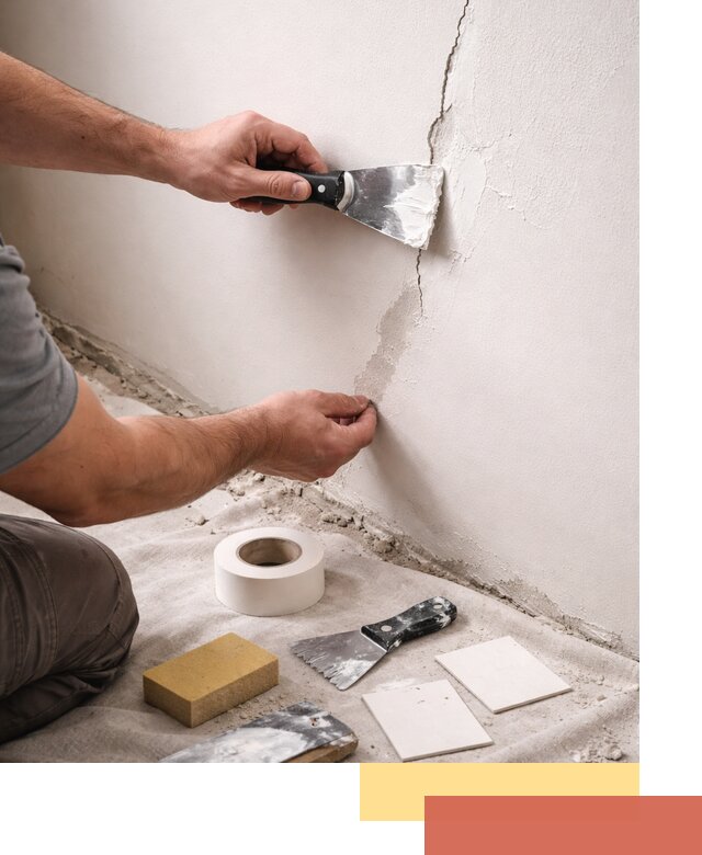 Заделка трещин и сколов в стенах и потолках в Туймазах