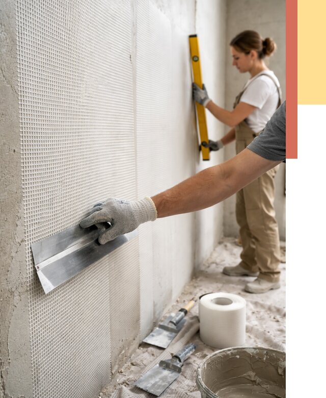 Армирование стен стеклосеткой в Туймазах от 3261 руб. под ключ | ОТДЕЛОЧНИК-Тмз