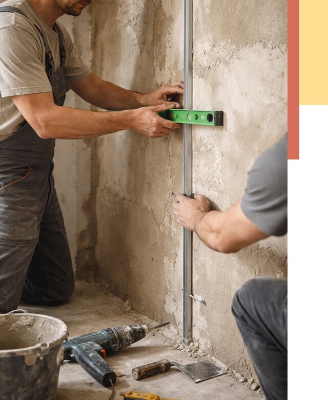 Установка штукатурных маяков в Туймазах от 7133 руб. — быстро и недорого | ОТДЕЛОЧНИК-Тмз