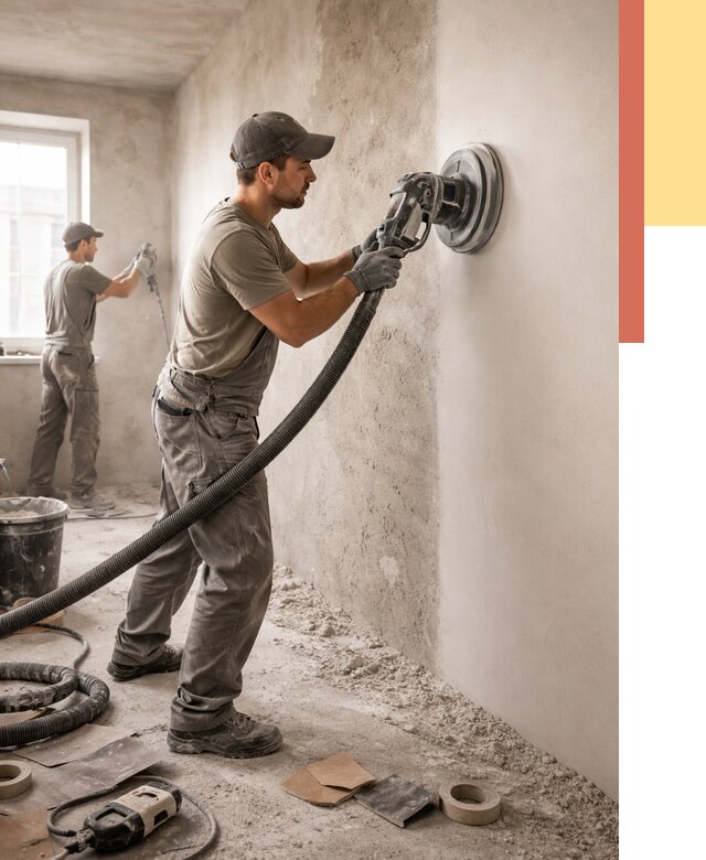 Шлифовка стен в Туймазах от 1223 руб/м2 — быстро и недорого | ОТДЕЛОЧНИК-Тмз