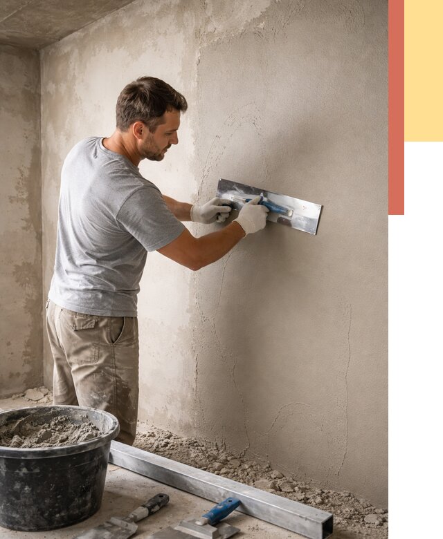 Штукатурка стен без маяков в Туймазах от 7337 руб/м2 — услуги и цена | ОТДЕЛОЧНИК-Тмз