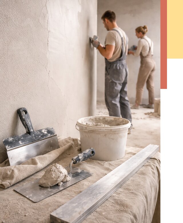 Штукатурка стен гипсовая в Туймазах от 4586 руб/м2 — быстро и недорого | ОТДЕЛОЧНИК-Тмз