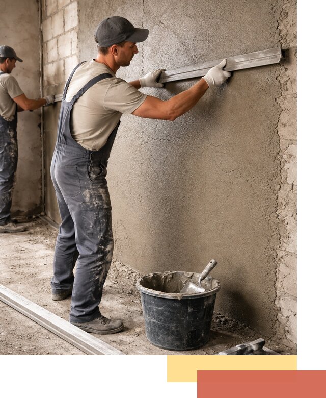 Штукатурка стен цементно-песчаная в Туймазах профессионально