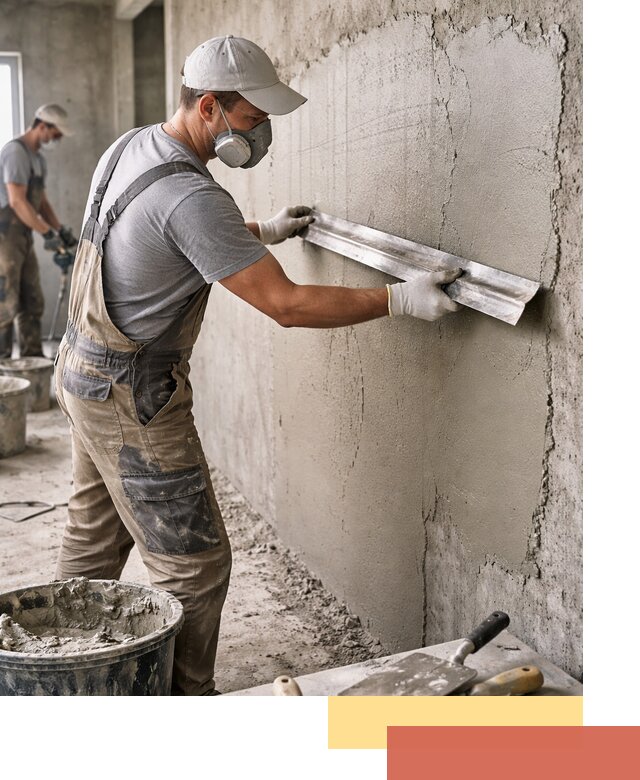 Штукатурка бетонных стен в Туймазах качественно и долговечно