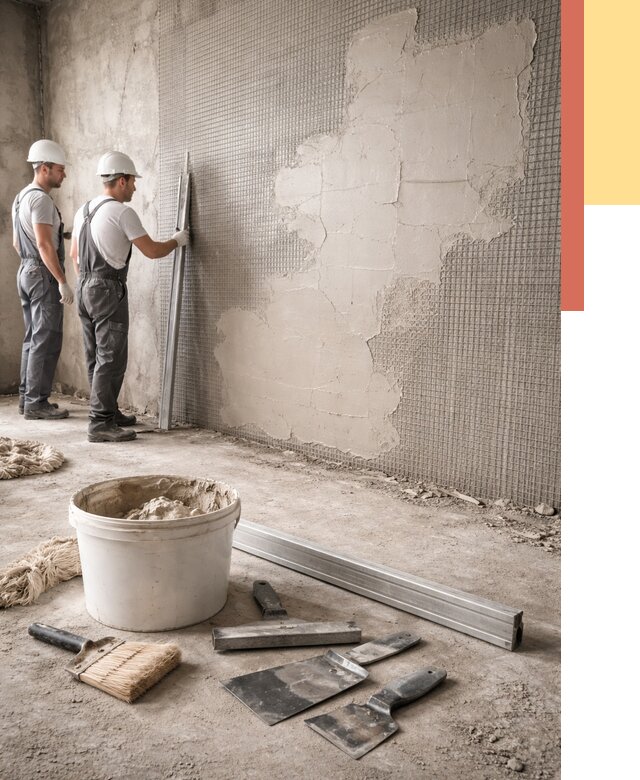 Штукатурка стен по сетке в Туймазах от 5605 руб./м2 — быстро и недорого | ОТДЕЛОЧНИК-Тмз