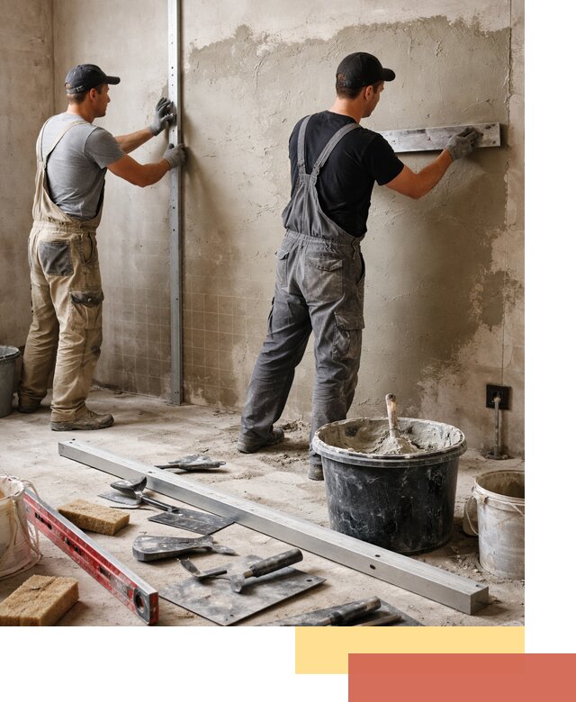 Профессиональная штукатурка стен под плитку в Туймазах