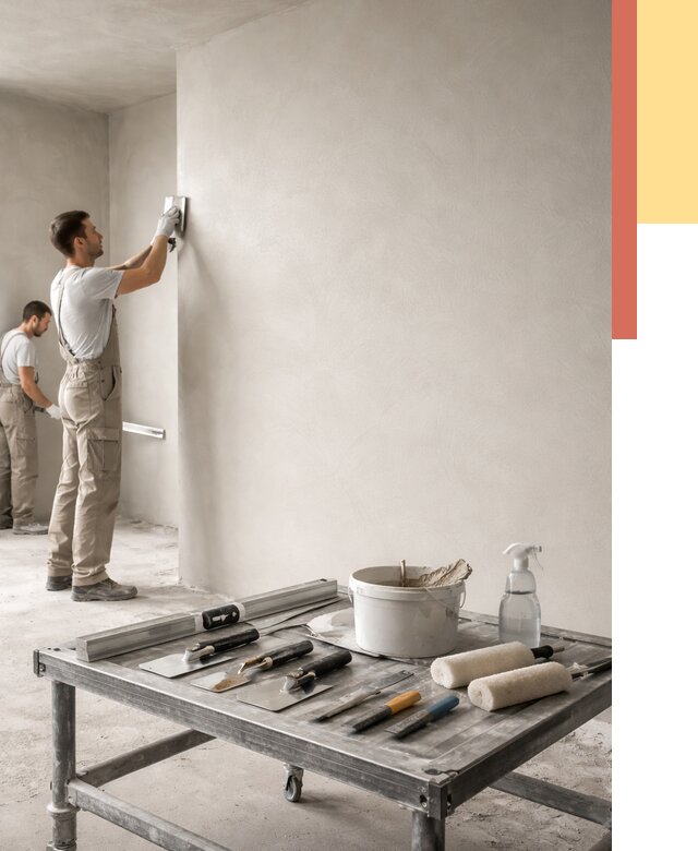 Штукатурка стен под покраску в Туймазах от 4586 руб./м² — качественно и недорого | ОТДЕЛОЧНИК-Тмз