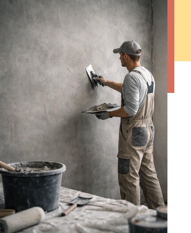 Декоративная штукатурка под бетон в Туймазах от 2548 руб./м² — нанесение под ключ | ОТДЕЛОЧНИК-Тмз