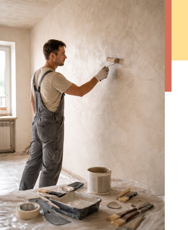 Нанесение лессирующей краски по декоративке в Туймазах от 1783 руб. | ОТДЕЛОЧНИК-Тмз