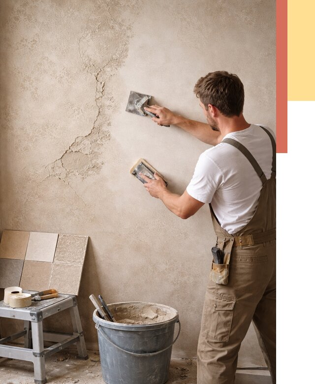 Ремонт декоративной штукатурки в Туймазах от 4586 руб. под ключ | ОТДЕЛОЧНИК-Тмз