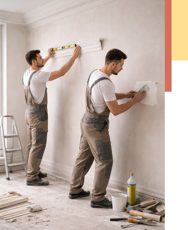 Монтаж лепнины на стены в Туймазах от 4586 руб. — недорого, быстро | ОТДЕЛОЧНИК-Тмз