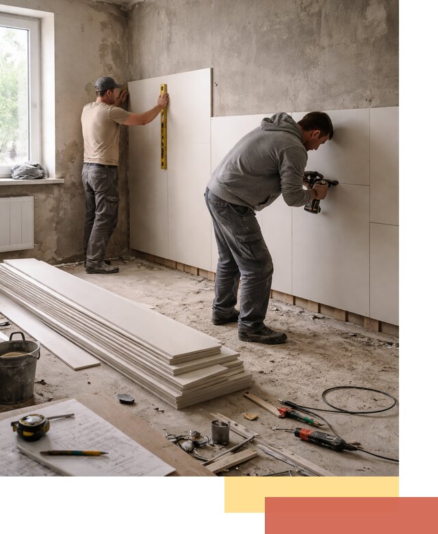 Монтаж ПВХ панелей на стены в Туймазах качественно и быстро