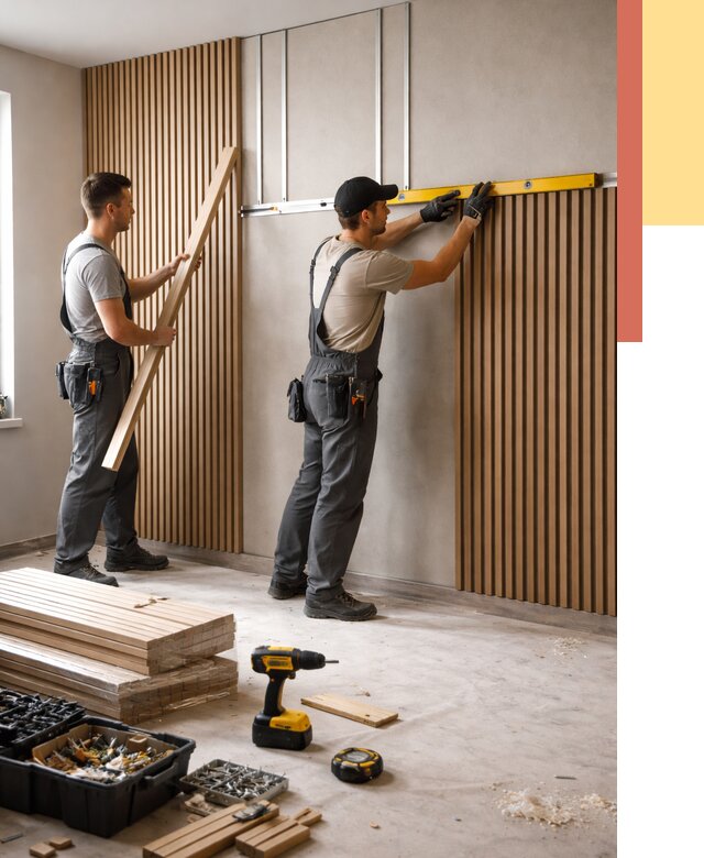 Монтаж реечных панелей на стены в Туймазах от 1223 руб. — быстро и недорого | ОТДЕЛОЧНИК-Тмз