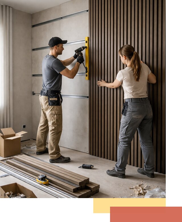 Монтаж реечных панелей на стены в Туймазах