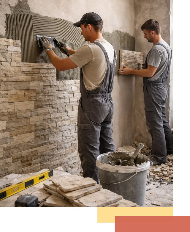 Монтаж искусственного камня в Туймазах — облицовка стен и фасадов