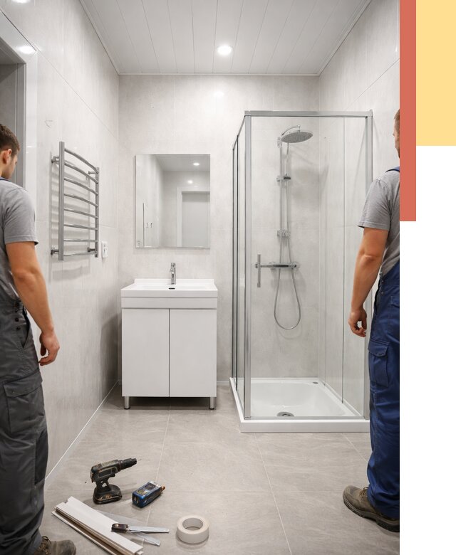 Отделка ванной комнаты панелями ПВХ в Туймазах от 4586 руб. за м2 | ОТДЕЛОЧНИК-Тмз