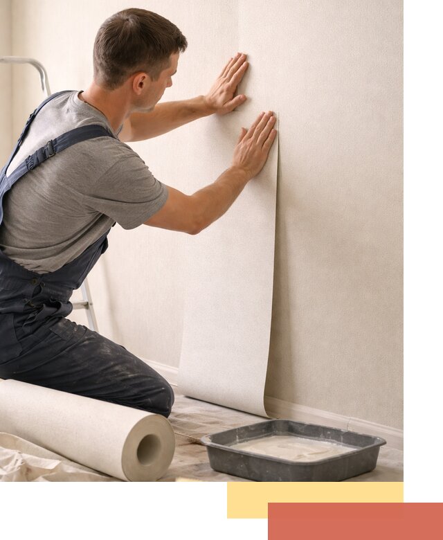 Поклейка флизелиновых обоев в Туймазах качественно и быстро