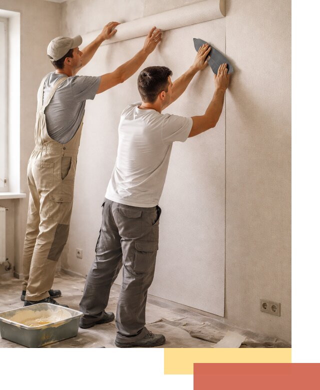 Поклейка виниловых обоев в Туймазах профессионально и качественно