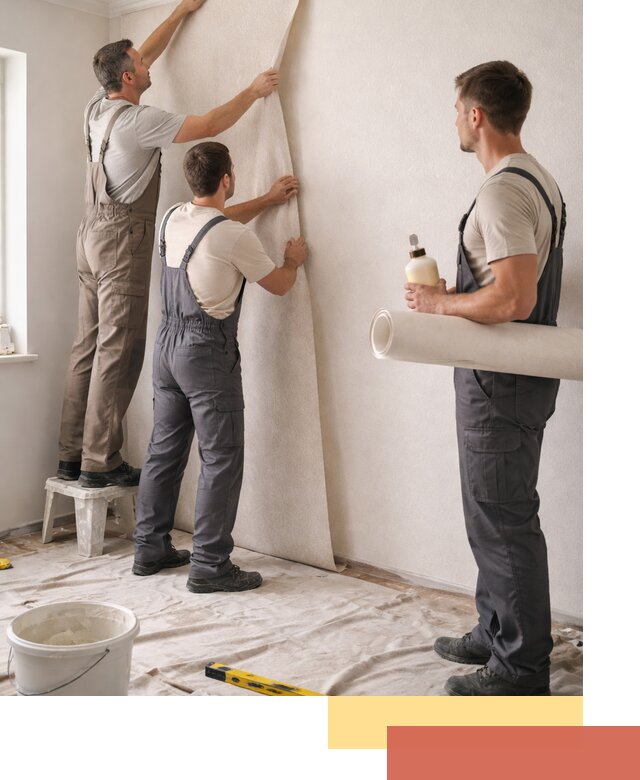 Оклейка стен обоями в Туймазах — качественно и профессионально