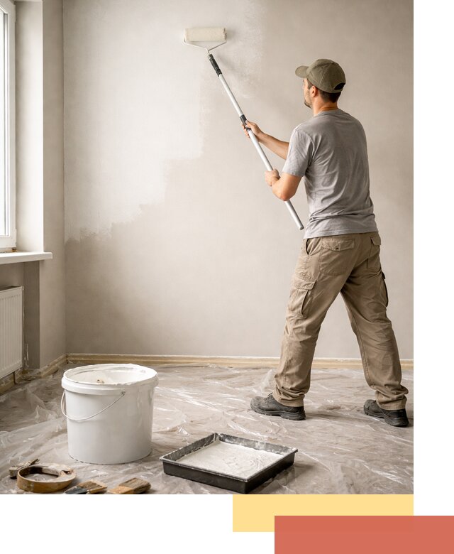 Покраска стен латексной краской в Туймазах качественно и быстро