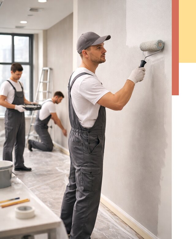 Покраска стен в офисе в Туймазах от 8662 руб. — быстро и недорого | ОТДЕЛОЧНИК-Тмз