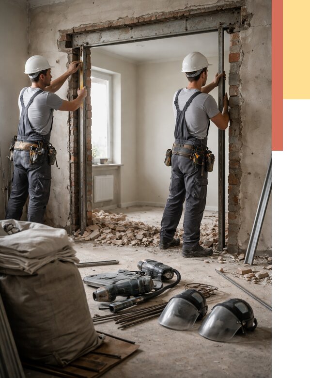 Расширение дверного проема в Туймазах от 12738 руб. под ключ | ОТДЕЛОЧНИК-Тмз