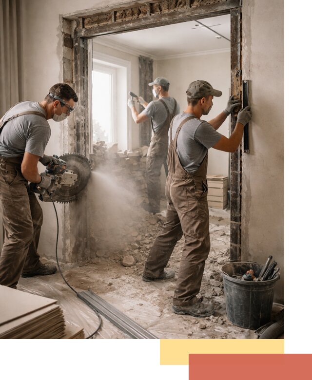 Расширение дверного проема под установку новой двери в Туймазах