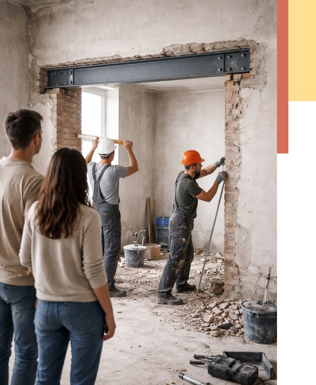 Усиление проема в стене в Туймазах от 9681 руб. — усиление дверного проема металлоконструкцией | ОТДЕЛОЧНИК-Тмз