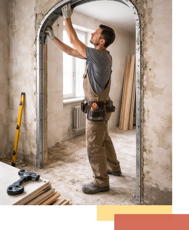 Устройство арочного проема в Туймазах под ключ