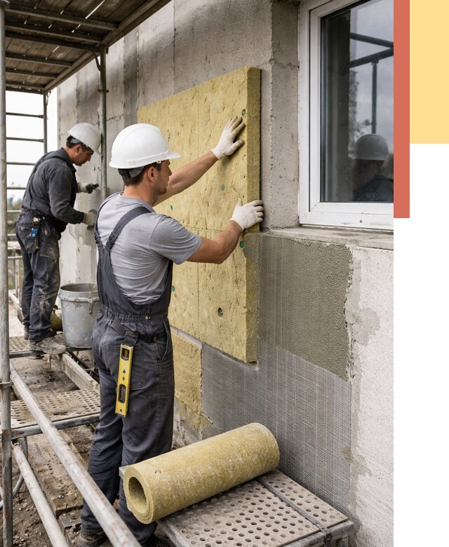 Утепление стен в Туймазах от 4382 руб. под ключ — быстро и недорого | ОТДЕЛОЧНИК-Тмз