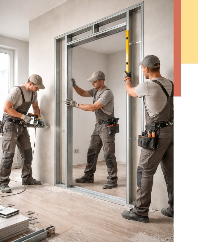 Устройство дверного проема в перегородке в Туймазах от 4586 руб. под ключ | ОТДЕЛОЧНИК-Тмз