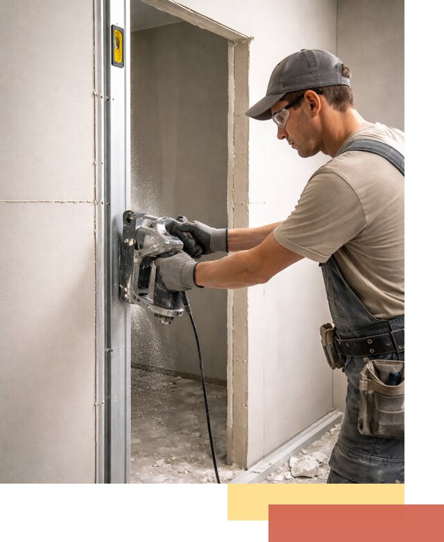 Устройство дверного проема в перегородке в Туймазах