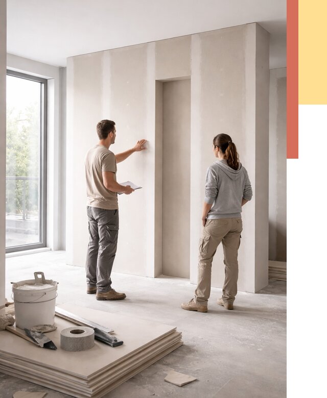 Зонирующая перегородка из гипсокартона в Туймазах от 2853 руб. под ключ | ОТДЕЛОЧНИК-Тмз