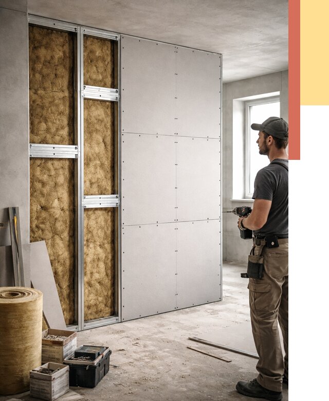 Усиленная перегородка под навеску в Туймазах от 13043 руб. — монтаж под ключ | ОТДЕЛОЧНИК-Тмз