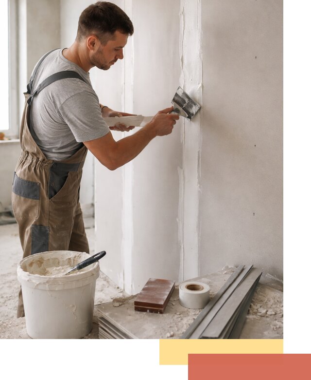 Шпаклевка перегородок из гипсокартона в Туймазах качественно и быстро