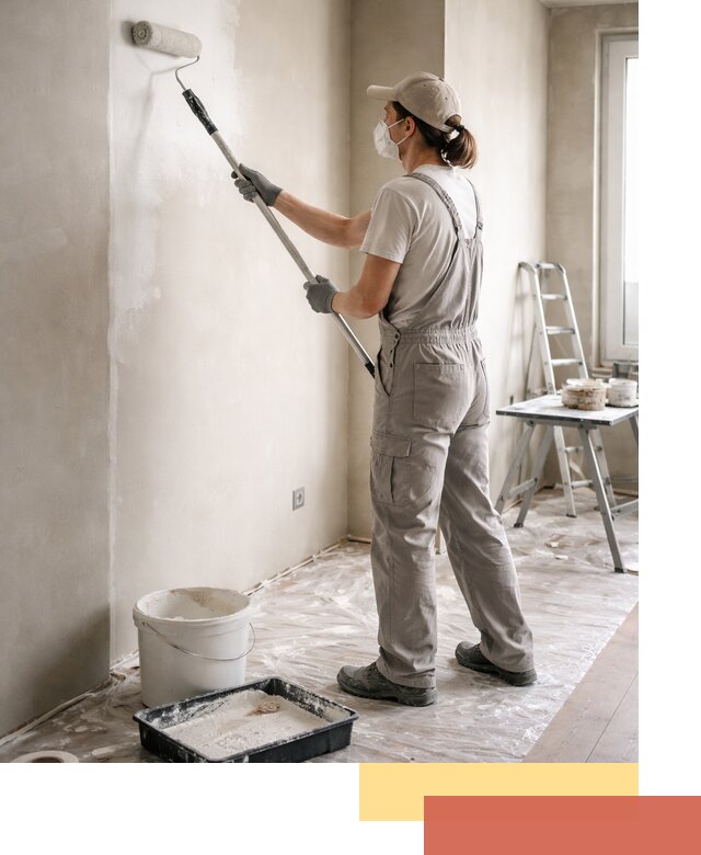 Покраска перегородок из гипсокартона в Туймазах качественно и недорого