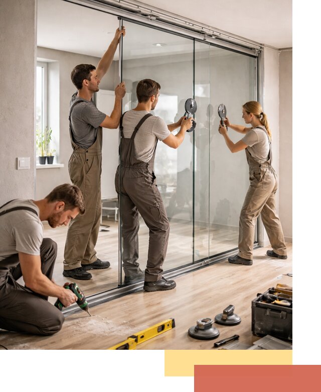 Изготовление стеклянных перегородок на заказ в Туймазах