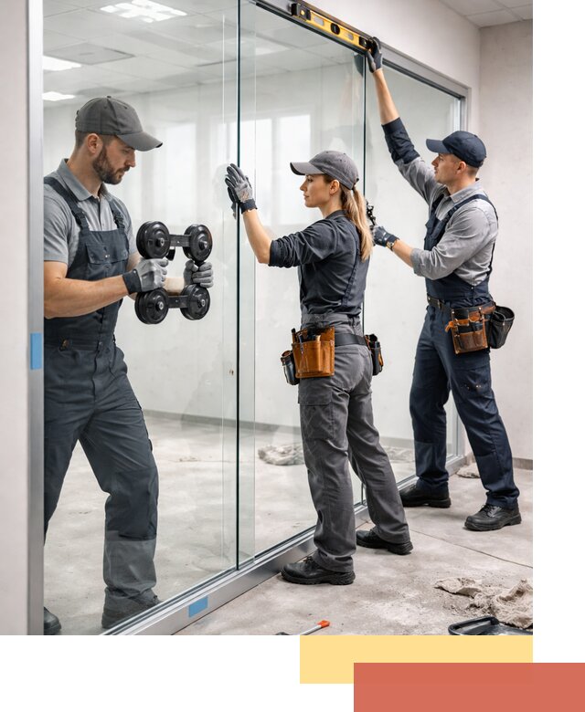 Профессиональный монтаж стеклянных перегородок в Туймазах