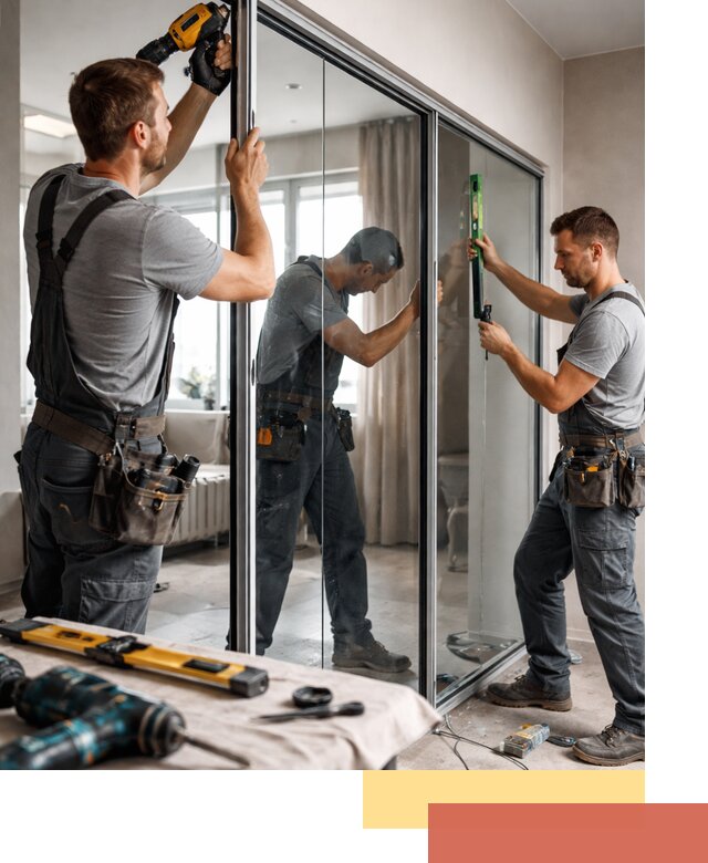 Каркасные стеклянные перегородки под ключ в Туймазах