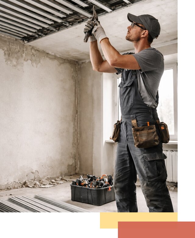 Демонтаж реечного потолка в Туймазах быстро и аккуратно