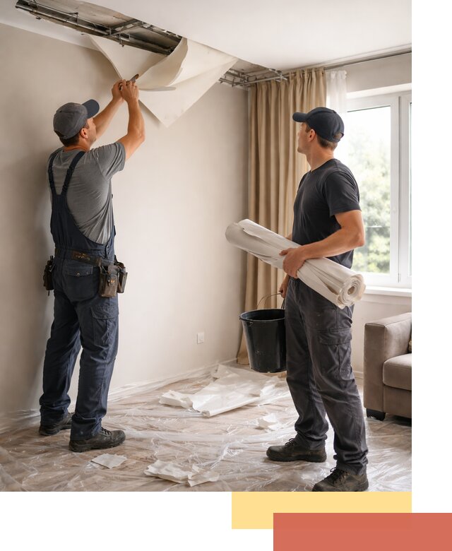 Демонтаж натяжного потолка в Туймазах быстро и аккуратно