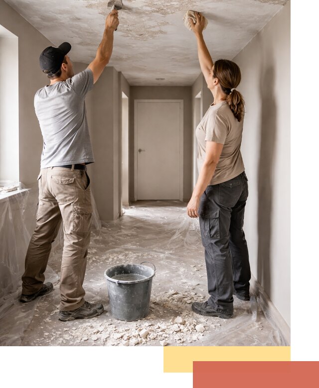 Удаление побелки с потолка в Туймазах — быстро и аккуратно